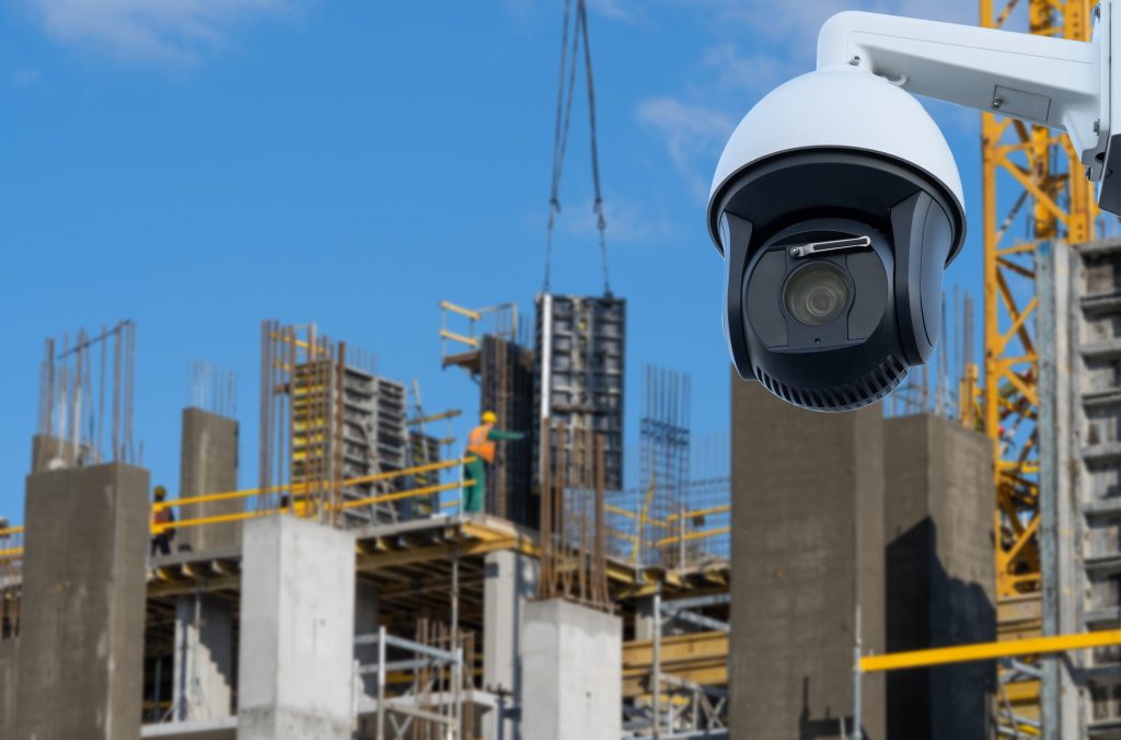 dome type outdoor cctv camera, secure construction site